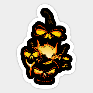 Jack-O-Skulls Sticker